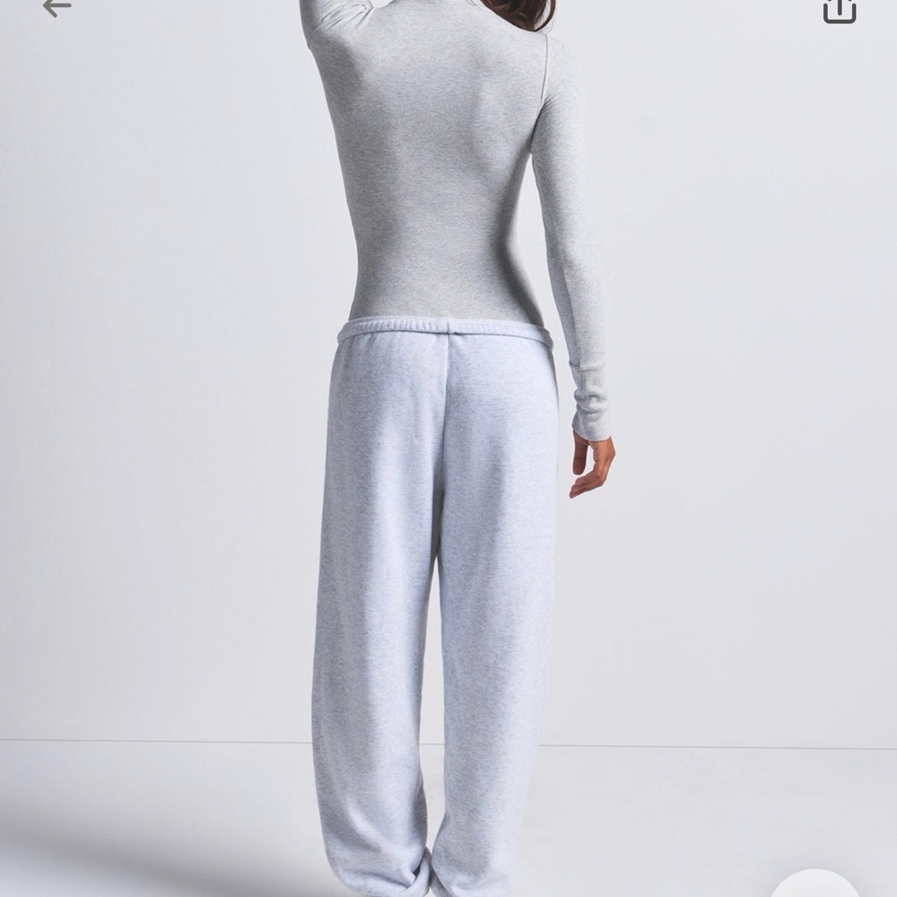 SKIMS Light Gray Track Pants